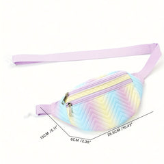 Quilted Waist Bag with Adjustable Strap for Girls