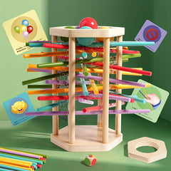 Colorful Stick Game Wooden Dice & Sticks Math Toy