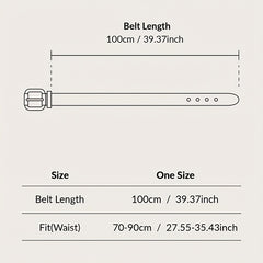 Geometric Double Ring Buckle Belt Stylish Solid PU Leather Belt Girdle