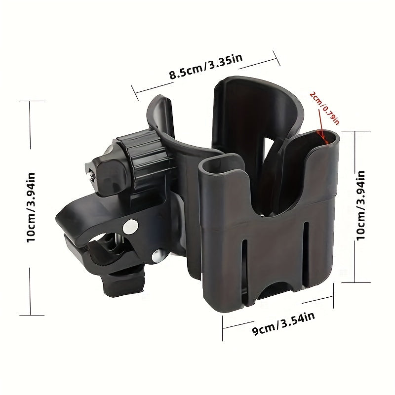 2-in-1 Cup Holder & Phone Holder for Stroller or Bike