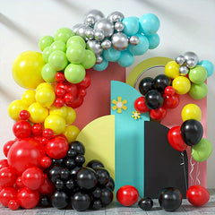 30 48 7 25 4 12 45 72 Cm Multicolor Macaroon Balloon Chain For Birthday Party