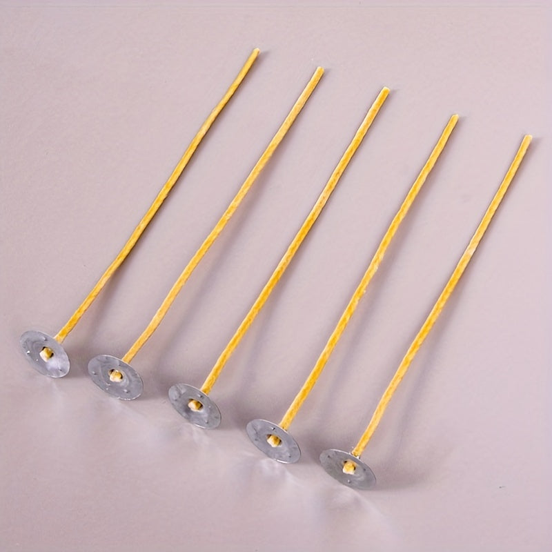 100pcs Hemp Thread Beeswax Wax Core DIY Candle Thread Candle Accessories