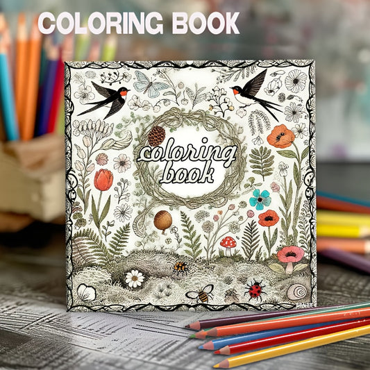 Adult Coloring Book Patterns and Quotes Thickened Designs