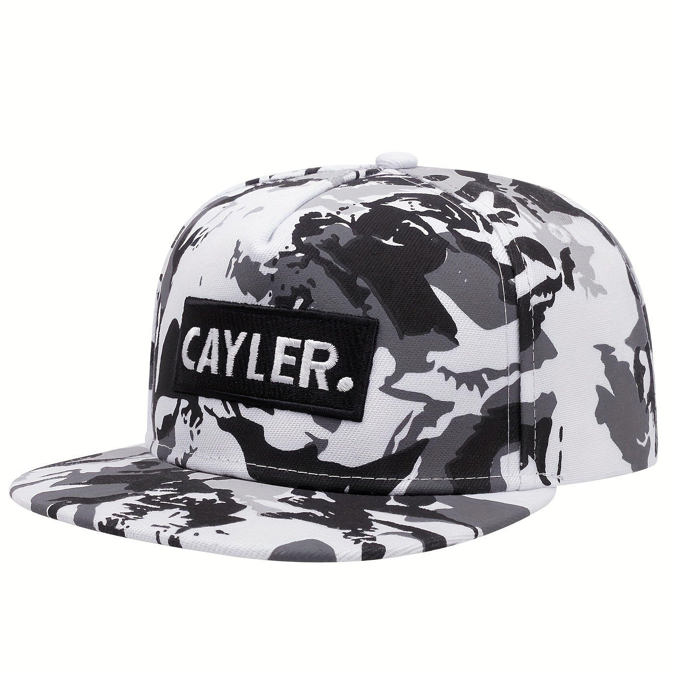 Men's Alphabet Embroidery Hip Hop Flat Brim Hat