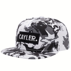 Men's Alphabet Embroidery Hip Hop Flat Brim Hat