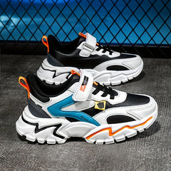 Boy's Chunky Street Style Shoes Non Slip Soft Sole Hook & Loop Fast