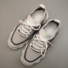 Women's Mesh Sneakers Lace Up Low Round Toe Non Slip Shoes