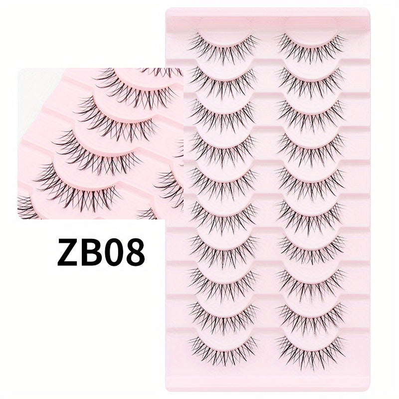 Segmented Fox Series False Eyelashes Natural Style Easy Wearing