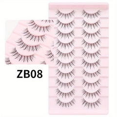 Segmented Fox Series False Eyelashes Natural Style Easy Wearing