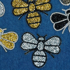 Bee Hot Melt Glue Mesh Drill Cloth Sticker Patch