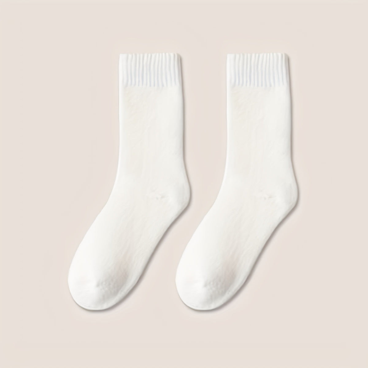 4 Pairs Women's Thickened Warm Fleece Cotton Socks