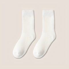 4 Pairs Women's Thickened Warm Fleece Cotton Socks