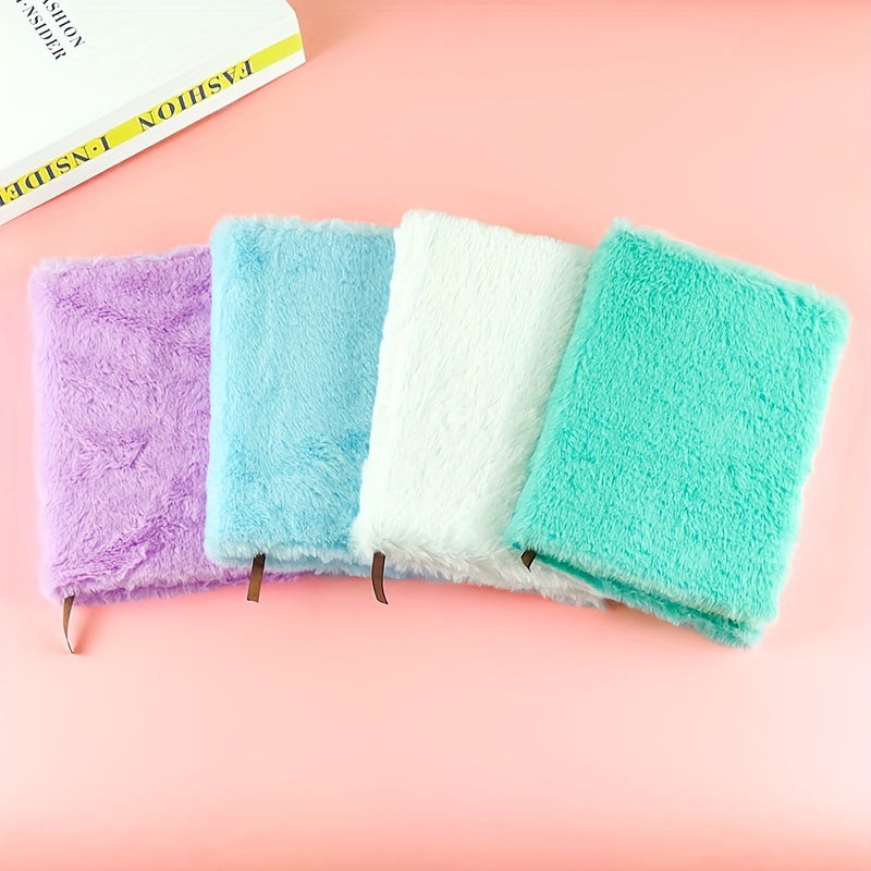 Plain Colour Plush Book Colourful Journal Creative Book Diary Notepad