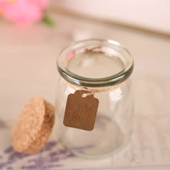 30pcs 100ml Glass Pudding Cups with Cork Lids - Baking Tools for Home Kitchen