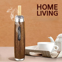 Mini Car Ashtray Wood Portable Smoking Ash Organizer