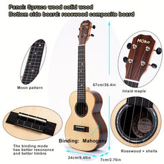 66 cm Spruce Single Plate Rosewood Back Side Plate