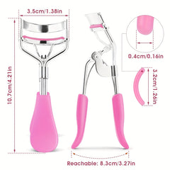 Professional Eyelash Curler Kit with 10 Replacement Pads