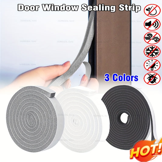 Home Sponge Soundproof Insulation Tape Weather Stripping Door Seal Strip