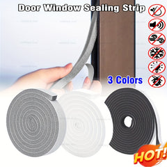 Home Sponge Soundproof Insulation Tape Weather Stripping Door Seal Strip