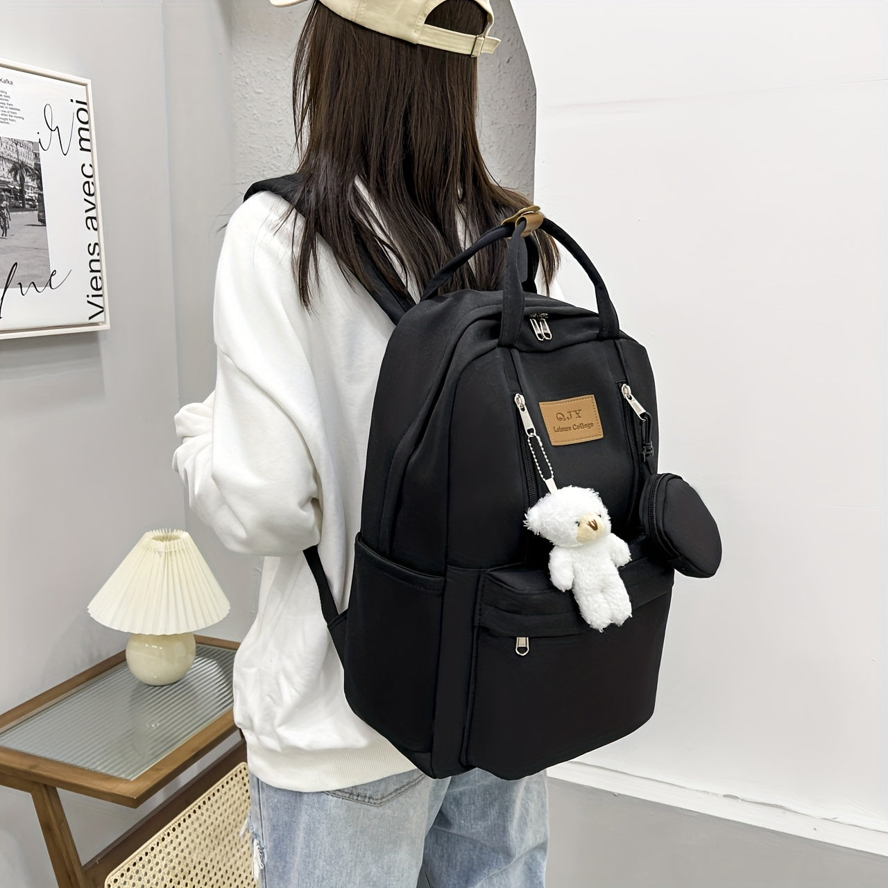 Casual Student School Bag Backpack with Large Capacity