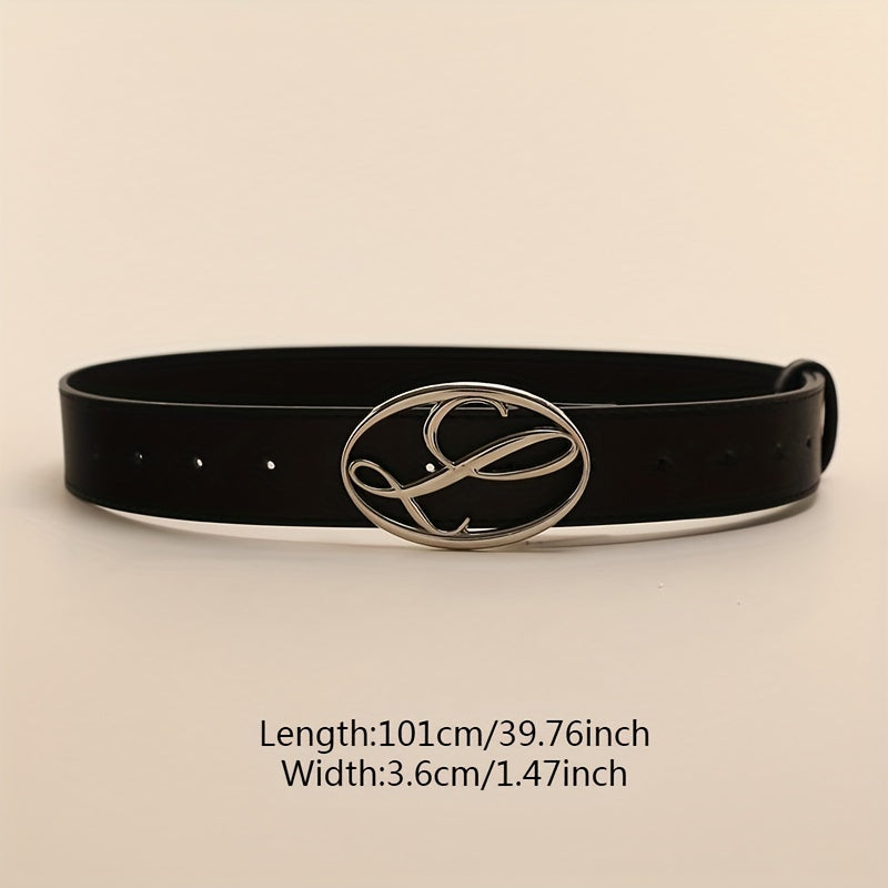 Musical Note Buckle Belt PU Leather Casual Jeans Pants Belts