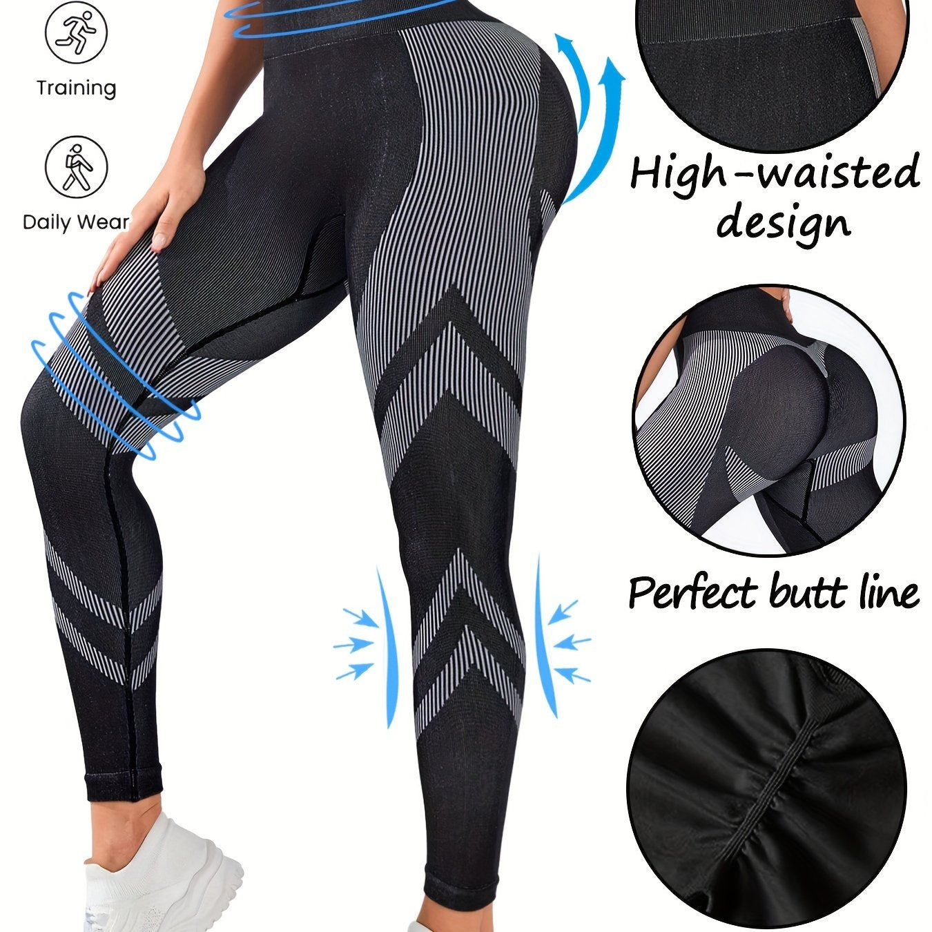Tummy Control Fitness Pants High Waist Yoga Leggings For Women