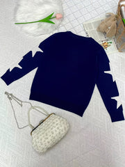 Girl Star Print Sweater Knit Pullover Casual Comfortable Kids Clothes