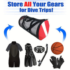 Large Capacity Diving Equipment Storage Bag with Mesh Net