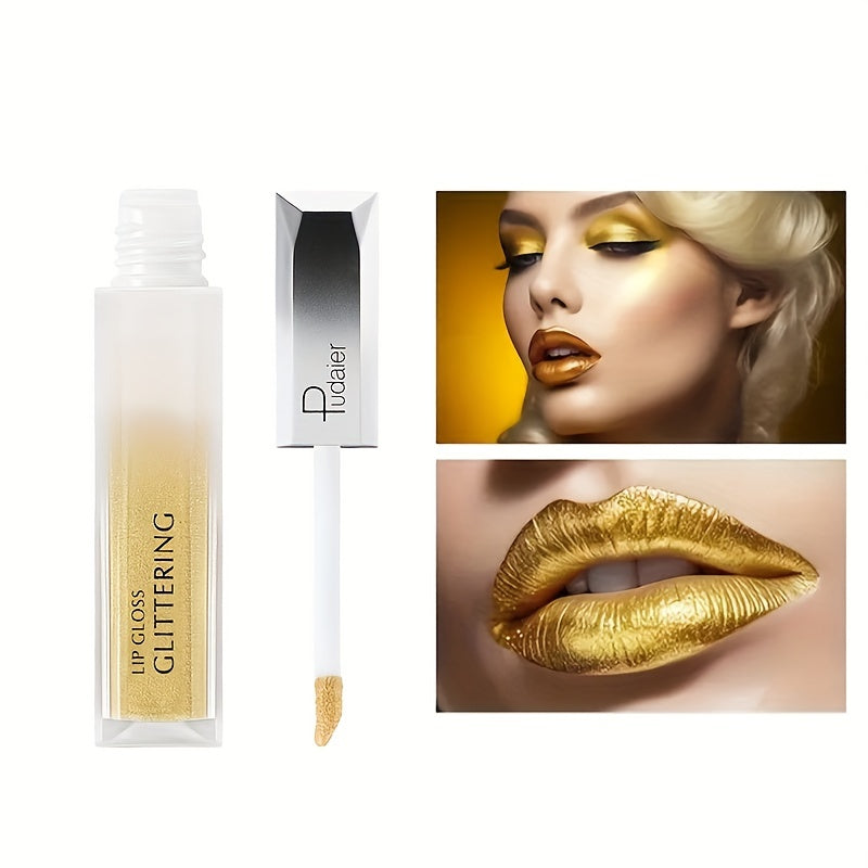 Radiant Beauty Pearlescent Diamond Lip Gloss - High Shine & Metallic Shimmer