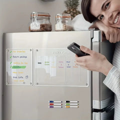 Acrylic Fridge Magnets Memo Board 6 Colored Whiteb