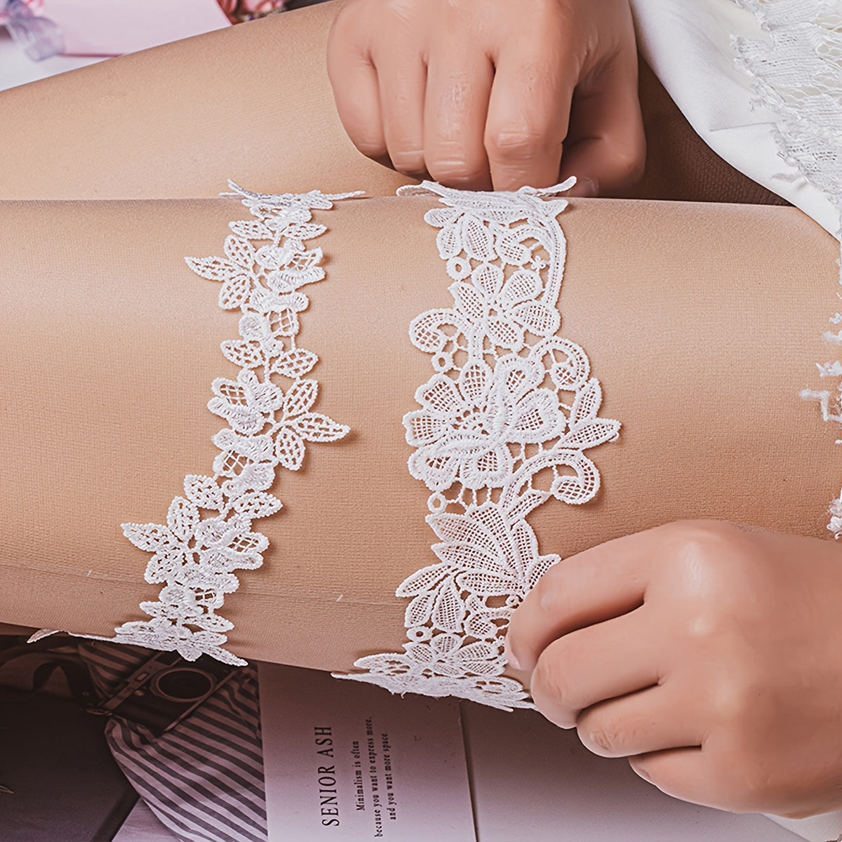 Bridal Sock Strap Wedding Leg Ring Leg Strap Wedding Accessories