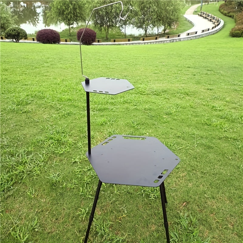 Hexagonal Foldable Tactical Table Aluminum Alloy Nylon Double Layered
