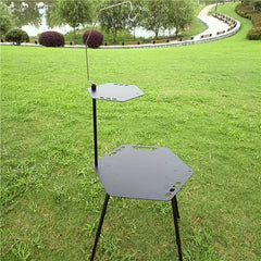 Hexagonal Foldable Tactical Table Aluminum Alloy Nylon Double Layered