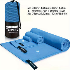 Quick Dry Microfiber Towel Set for Yoga Fitness Travel