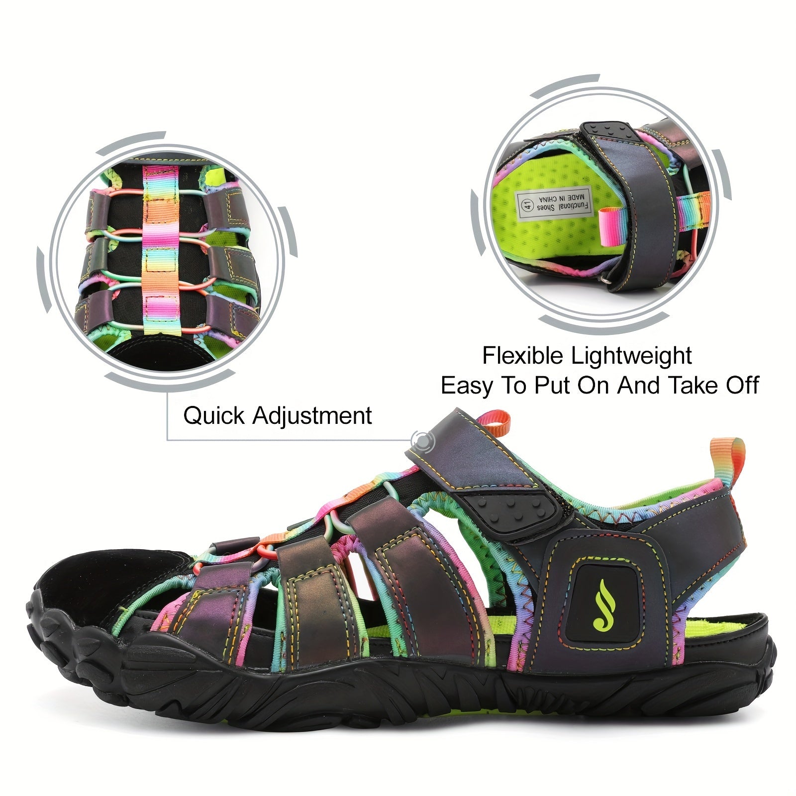 Women's Waterproof Hiking Sandals Non Slip Outdoor Walking Shoes