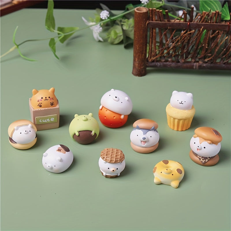 Cartoon Food Dog Cat Doll Ornament Random Blind Box Doll Ornament