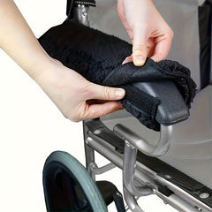 2 Pack Soft Wheelchair Armrest Covers Protective Pads Non Slip & Comfort