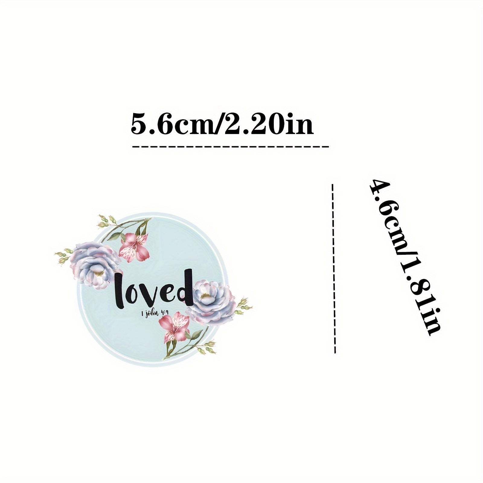 200 Bible Verses Stickers Vinyl Scrapbook Laptop Water Bott