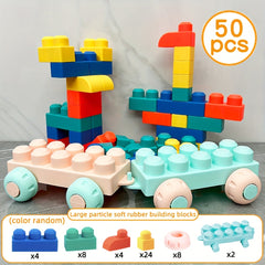 Large Soft Rubber Building Blocks Toy for Toddlers