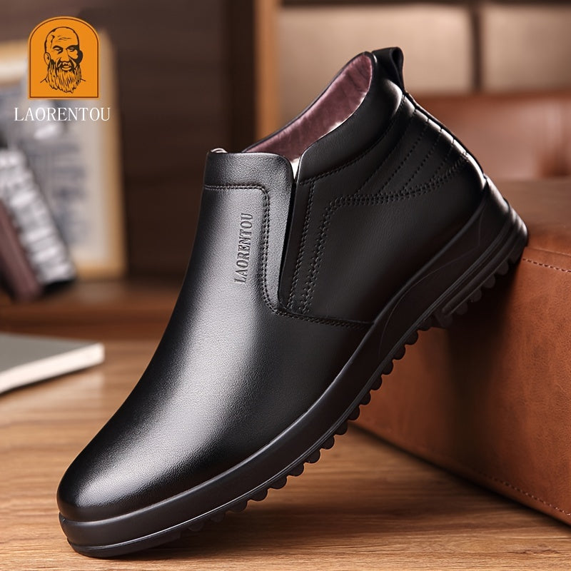 LAORENTOU Men's Warm Fleece Thermal Slip On Boots Winter