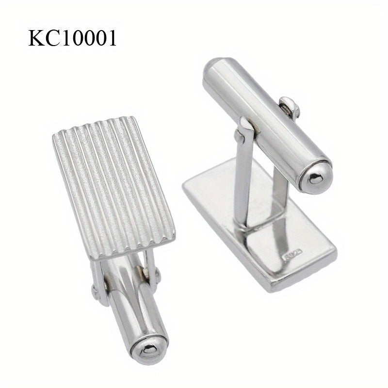 925 Silver Button Cufflinks Wedding Suit Gift For Men