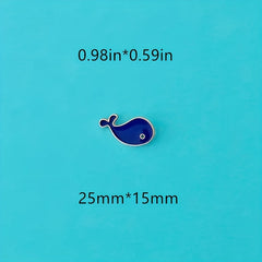 Whale Shape Alloy Brooch Clothing Accessory Pin Mini Neckline Decoration
