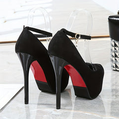 Women's Platform High Heels Ankle Strap Stiletto Heels Party Club Pumps