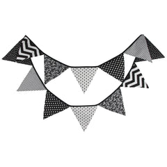 Vintage Floral Triangle Flag Fabric Banner Bunting Garlands for Wedding