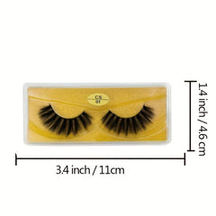 20 Pairs Natural 3D Mink False Eyelashes Long Lasting Look