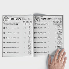 1st Grade Sight Word Fluency Workbook: Reading Practice & Matching