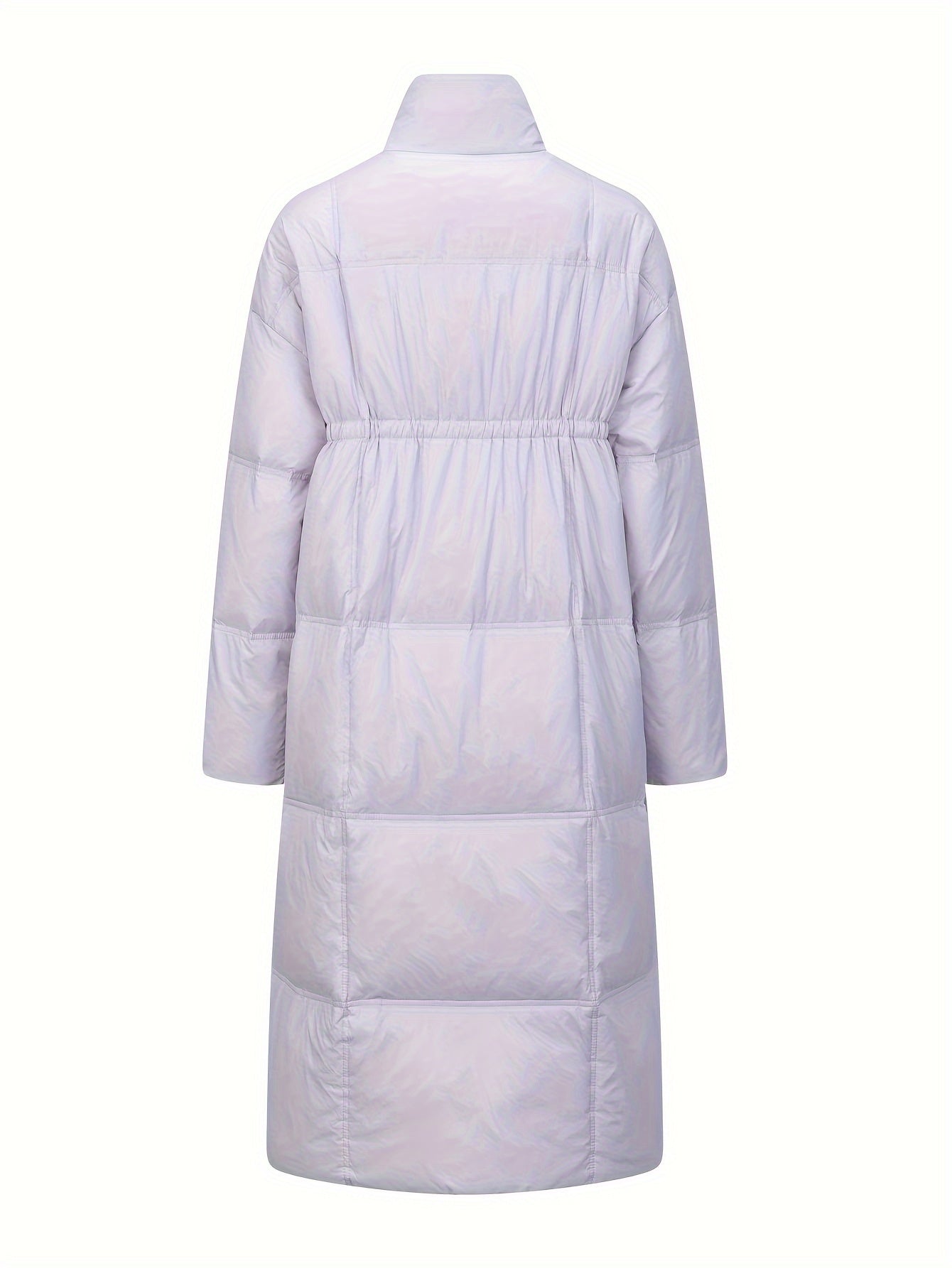 Women's Long Puffer Jacket Winter Warm Knee-Length Outerwear