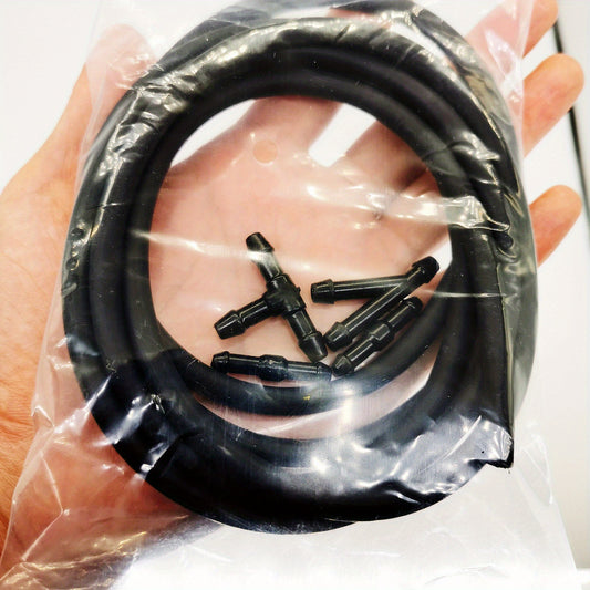 Windshield Washer Hose Kit 2m Universal 4 Connectors Water Pump Nozzle Install