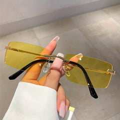 Rimless Sunglasses UV400 Candy Shades for Beach Party