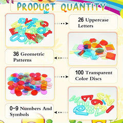 65pcs Colorful Plastic Letters and Numbers Set for Kids Learning